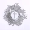 Pocket Cross God Answers Prayer Silver- Swanson Christian Products