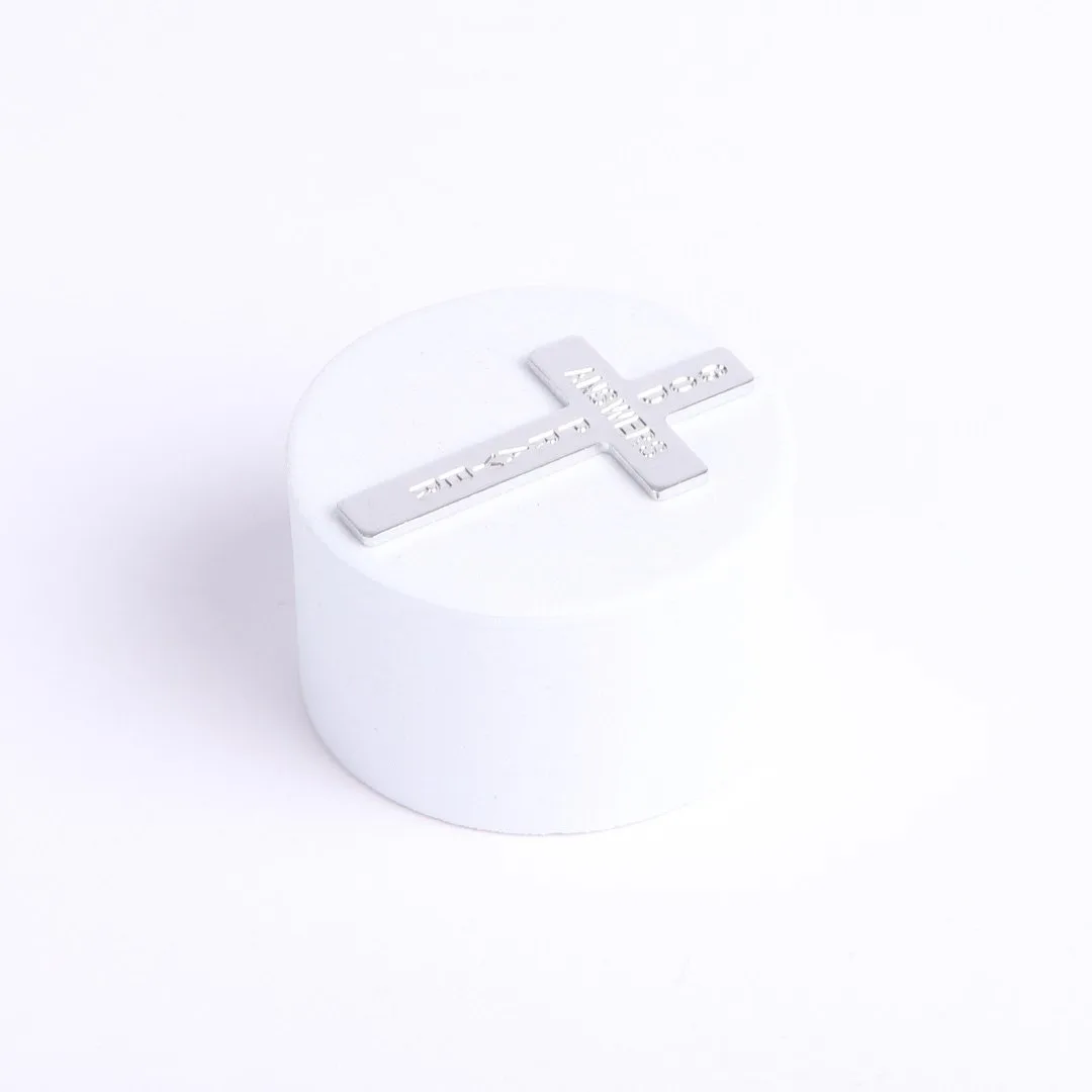 Pocket Cross God Answers Prayer Silver- Swanson Christian Products