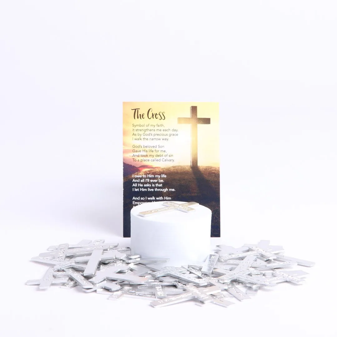 Pocket Cross I Can Do All Things Silver- Swanson Christian Products