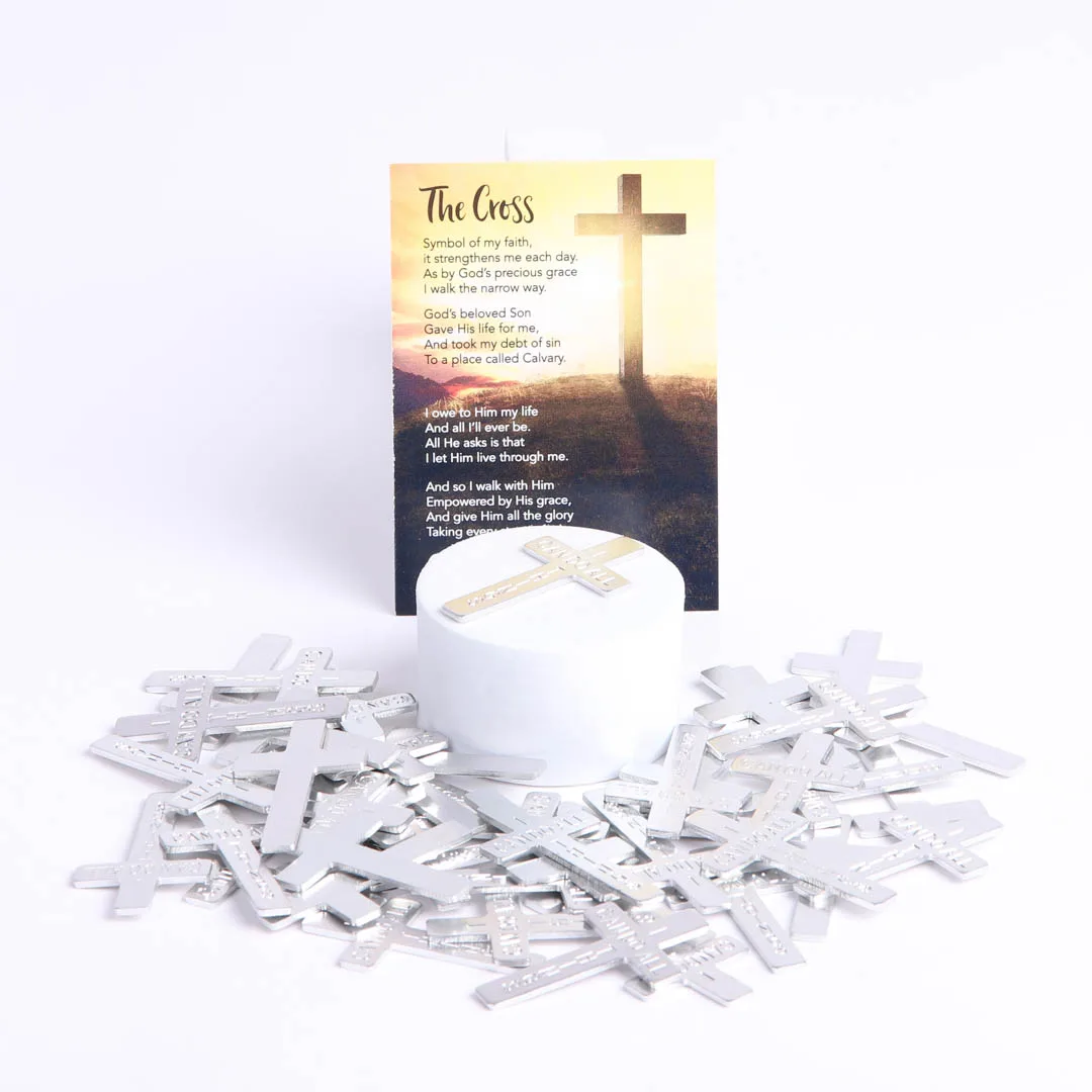 Pocket Cross I Can Do All Things Silver- Swanson Christian Products