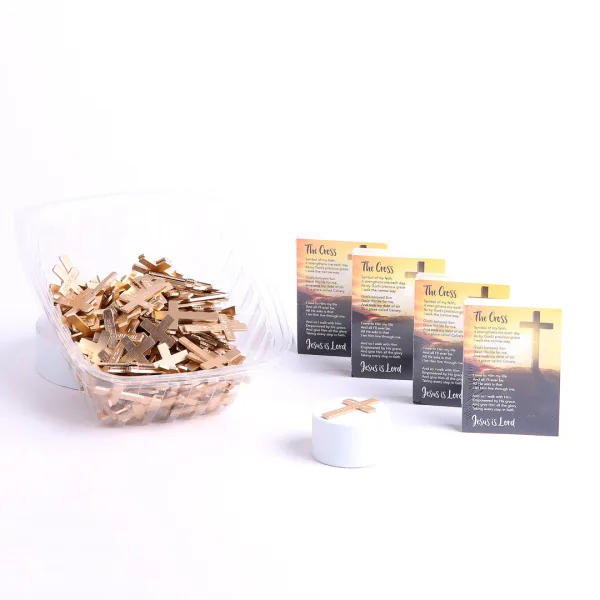 Pocket Cross I Can Do All Things Gold- Swanson Christian Products