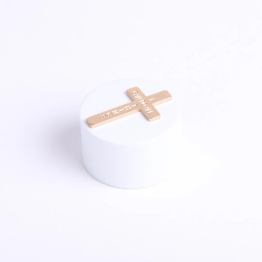 Pocket Cross I Can Do All Things Gold- Swanson Christian Products