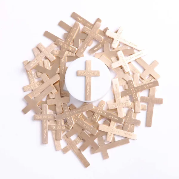 Pocket Cross I Can Do All Things Gold- Swanson Christian Products