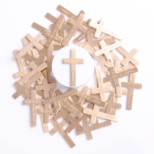 Pocket Cross I Can Do All Things Gold- Swanson Christian Products