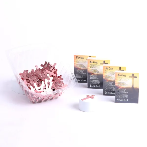 Pocket Cross God Loves You Pink- Swanson Christian Products