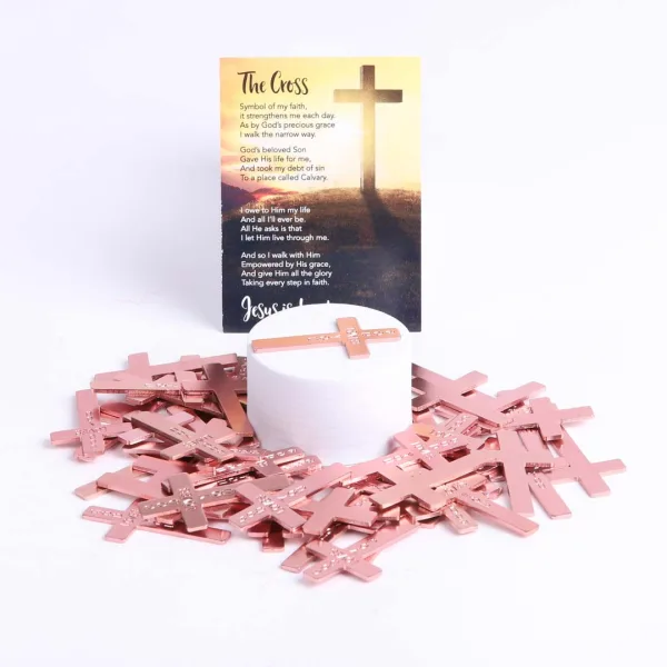 Pocket Cross God Loves You Pink- Swanson Christian Products