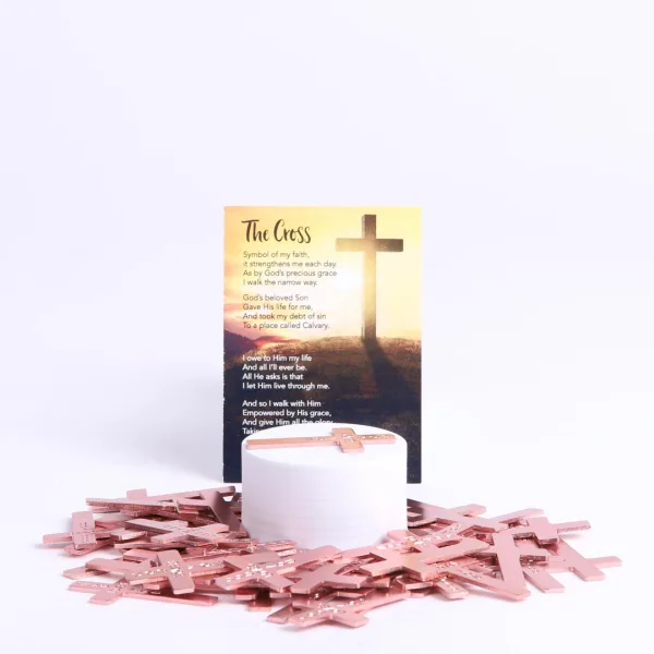 Pocket Cross God Loves You Pink- Swanson Christian Products