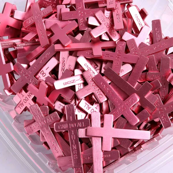 Pocket Cross I Can Do All Things Pink- Swanson Christian Products