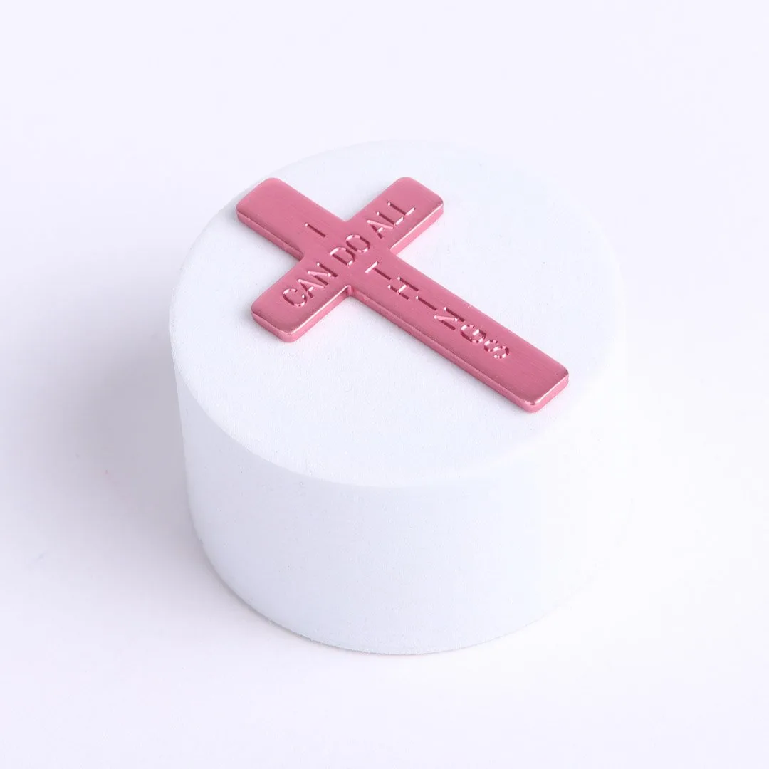 Pocket Cross I Can Do All Things Pink- Swanson Christian Products