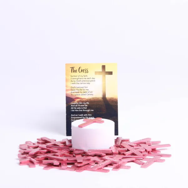 Pocket Cross I Can Do All Things Pink- Swanson Christian Products