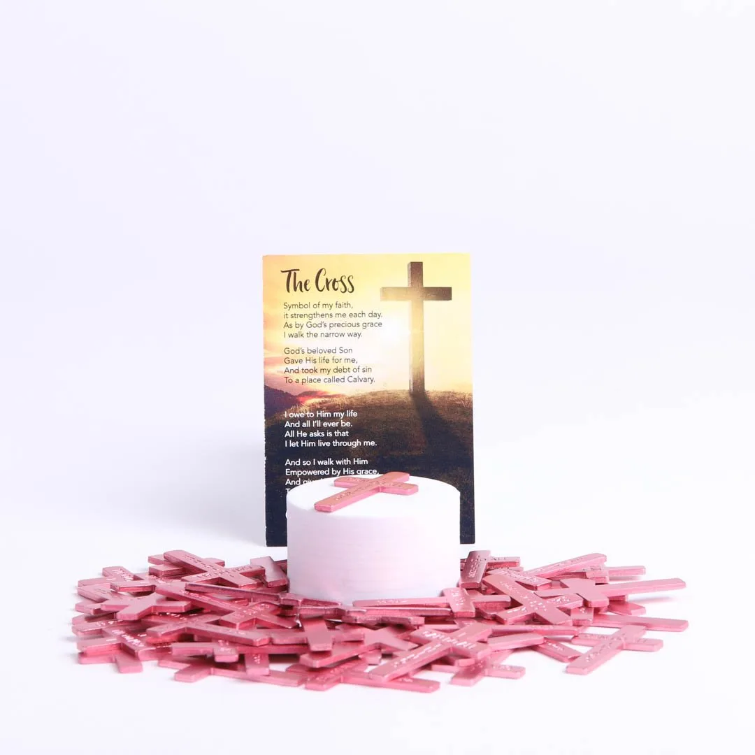 Pocket Cross I Can Do All Things Pink- Swanson Christian Products