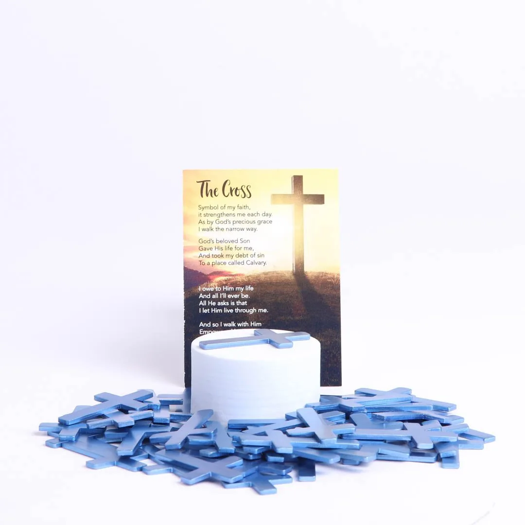Pocket Cross Blank Blue- Swanson Christian Products