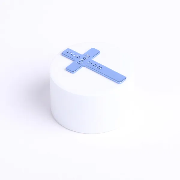 Pocket Cross God Answers Prayer Blue- Swanson Christian Products