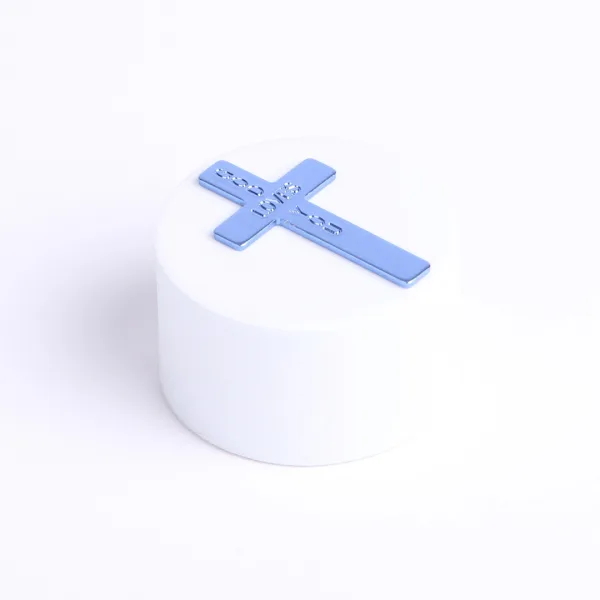 Pocket Cross God Answers Prayer Blue- Swanson Christian Products