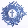 Pocket Cross God Answers Prayer Blue- Swanson Christian Products