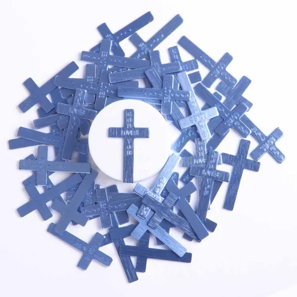 Pocket Cross God Answers Prayer Blue- Swanson Christian Products