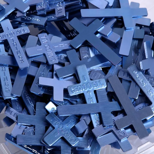Pocket Cross I Can Do All Things Blue- Swanson Christian Products
