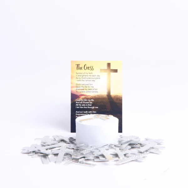 Pocket Cross God Loves You Silver- Swanson Christian Products