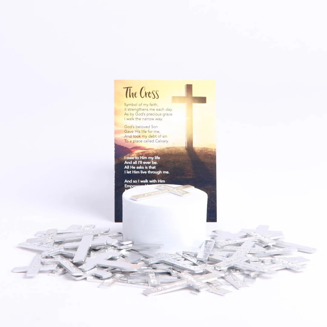 Pocket Cross I Can Do All Things Silver- Swanson Christian Products