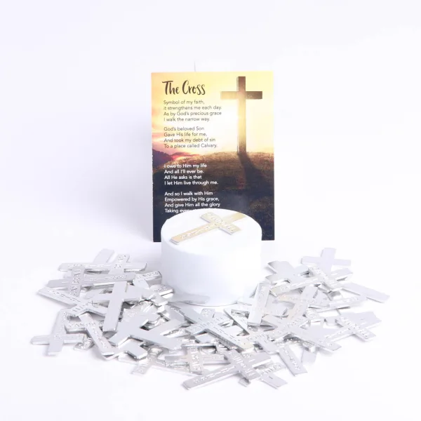Pocket Cross I Can Do All Things Silver- Swanson Christian Products