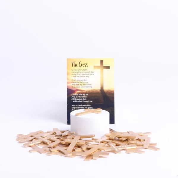 Pocket Cross I Can Do All Things Gold- Swanson Christian Products