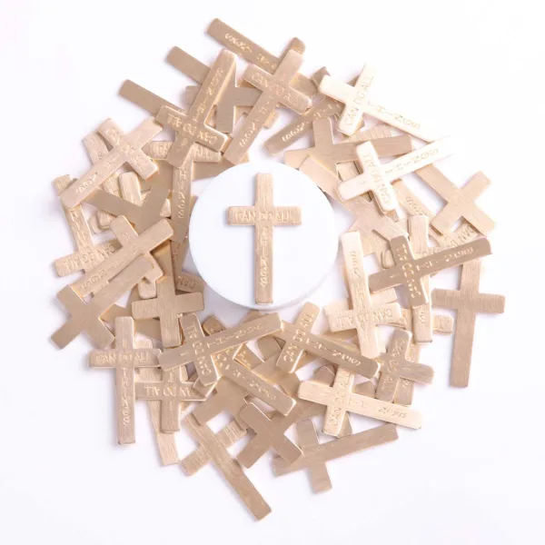 Pocket Cross I Can Do All Things Gold- Swanson Christian Products