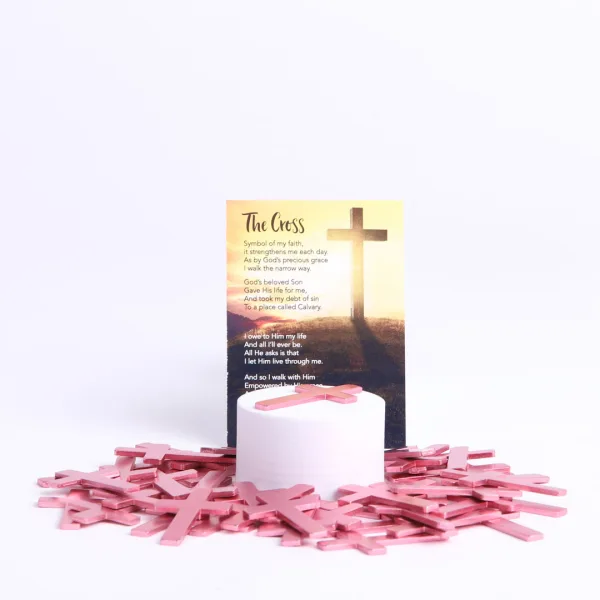 Pocket Cross Blank Pink- Swanson Christian Products