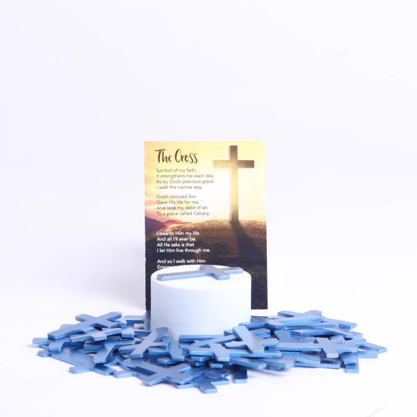 Pocket Cross Blank Blue- Swanson Christian Products
