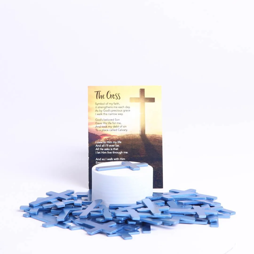 Pocket Cross Blank Blue- Swanson Christian Products