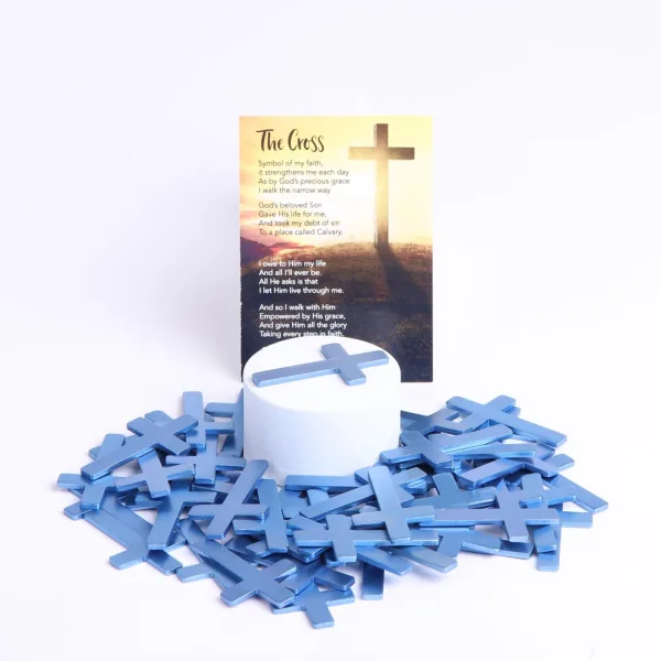 Pocket Cross Blank Blue- Swanson Christian Products