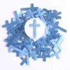 Pocket Cross God Answers Prayer Blue- Swanson Christian Products