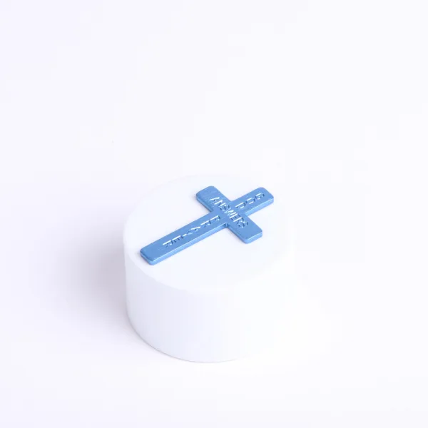 Pocket Cross God Answers Prayer Blue- Swanson Christian Products