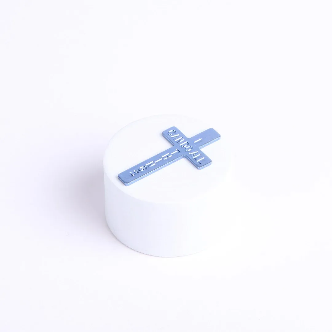 Pocket Cross I Can Do All Things Blue- Swanson Christian Products