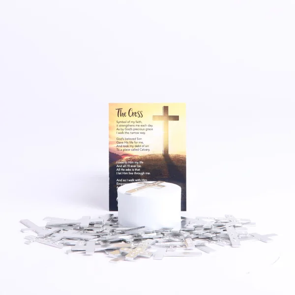 Pocket Cross Amazing Grace Silver 1000Pk | Swanson Christian Products