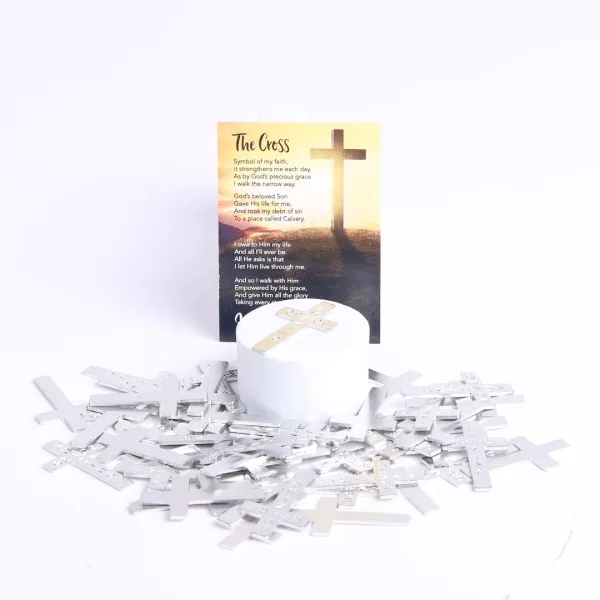 Pocket Cross Amazing Grace Silver 1000Pk | Swanson Christian Products