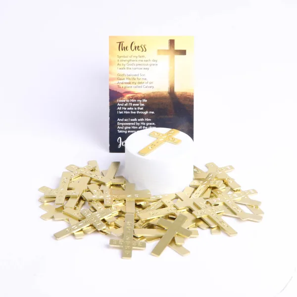 Pocket Cross Amazing Grace Gold 1000Pk | Swanson Christian Products
