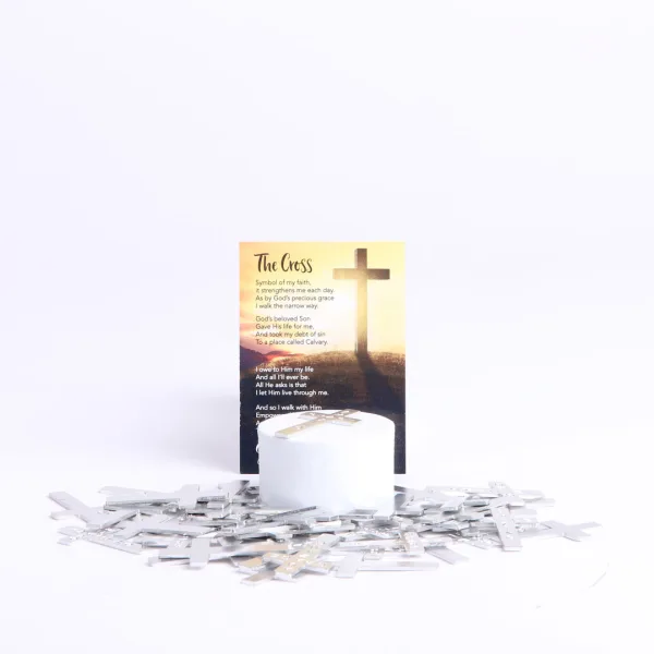 Pocket Cross - Amazing Grace - Silver - 50Pk | Swanson Christian Products