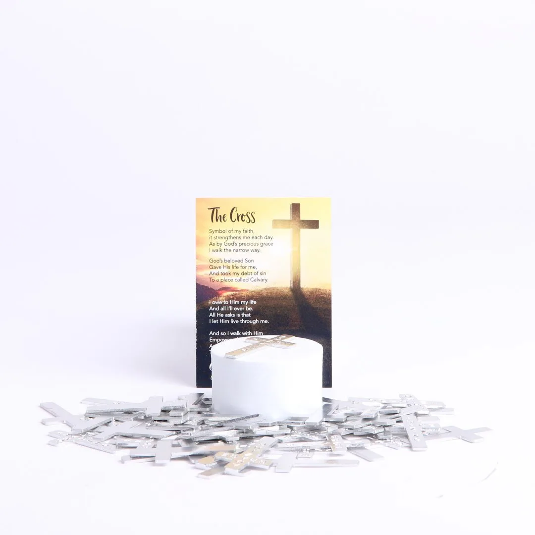 Pocket Cross - Amazing Grace - Silver - 50Pk | Swanson Christian Products