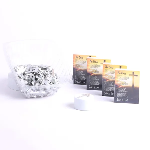 Pocket Cross Amazing Grace Silver 200Pk | Swanson Christian Products