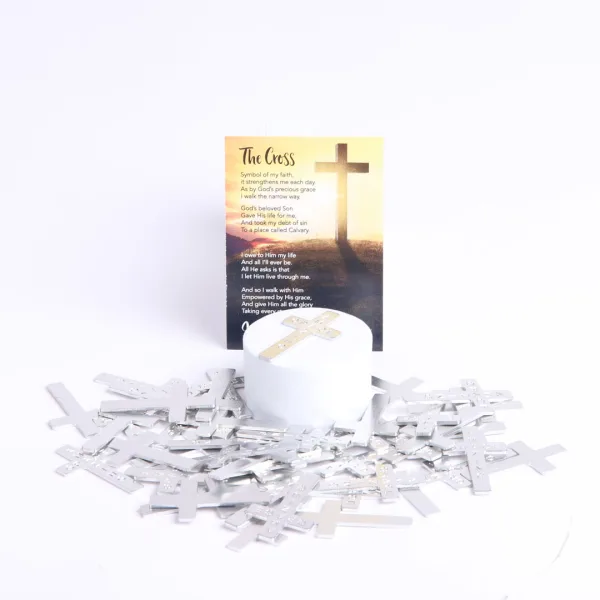 Pocket Cross Amazing Grace Silver 200Pk | Swanson Christian Products