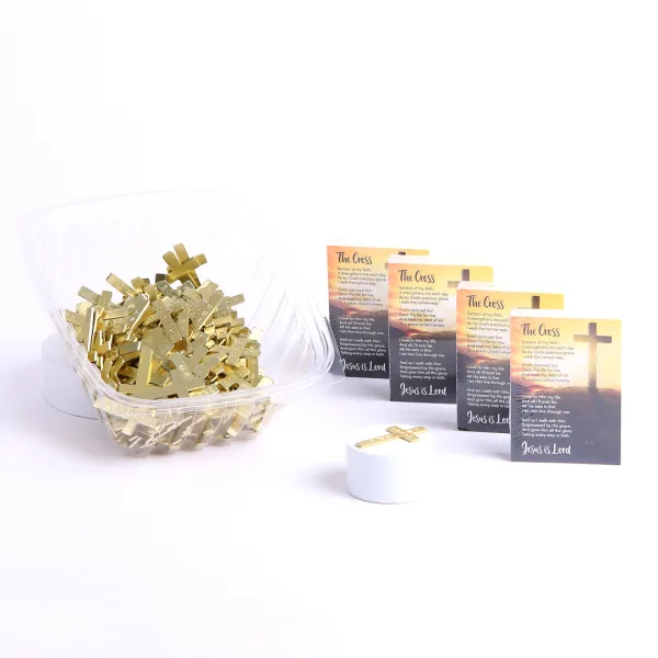 Pocket Cross Amazing Grace Gold 200Pk | Swanson Christian Products