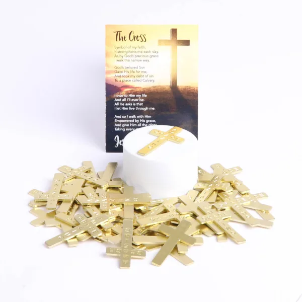 Pocket Cross Amazing Grace Gold 200Pk | Swanson Christian Products