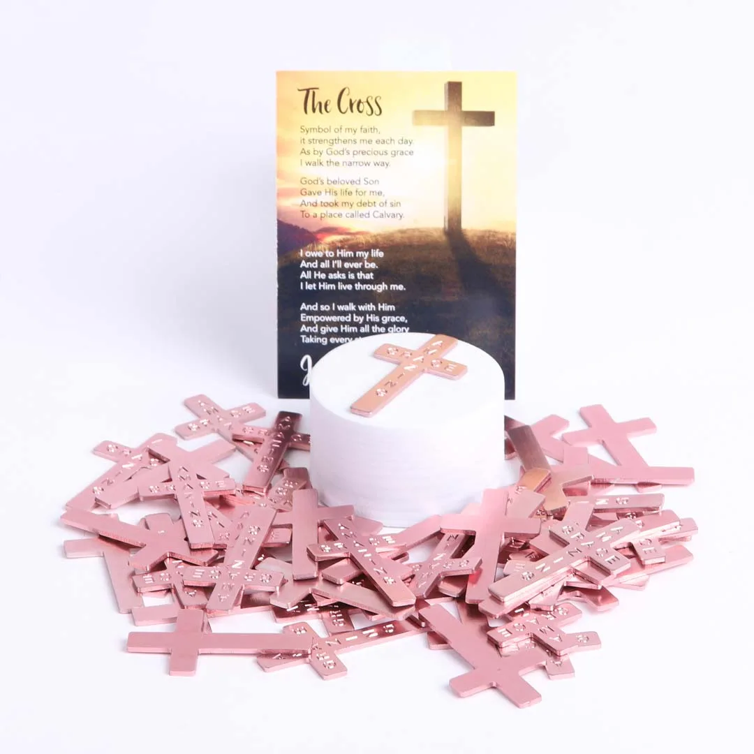 Pocket Cross Amazing Grace Pink 50Pk | Swanson Christian Products