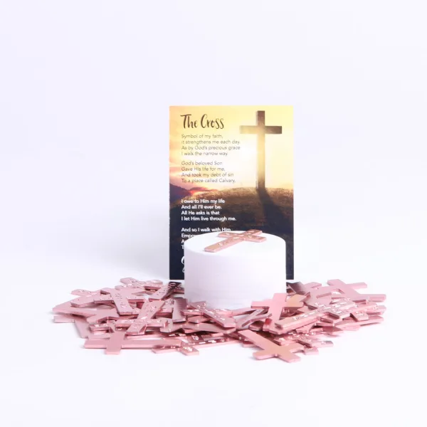 Pocket Cross Amazing Grace Pink 200Pk | Swanson Christian Products