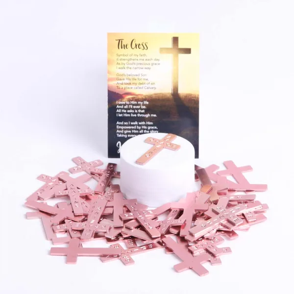 Pocket Cross Amazing Grace Pink 200Pk | Swanson Christian Products