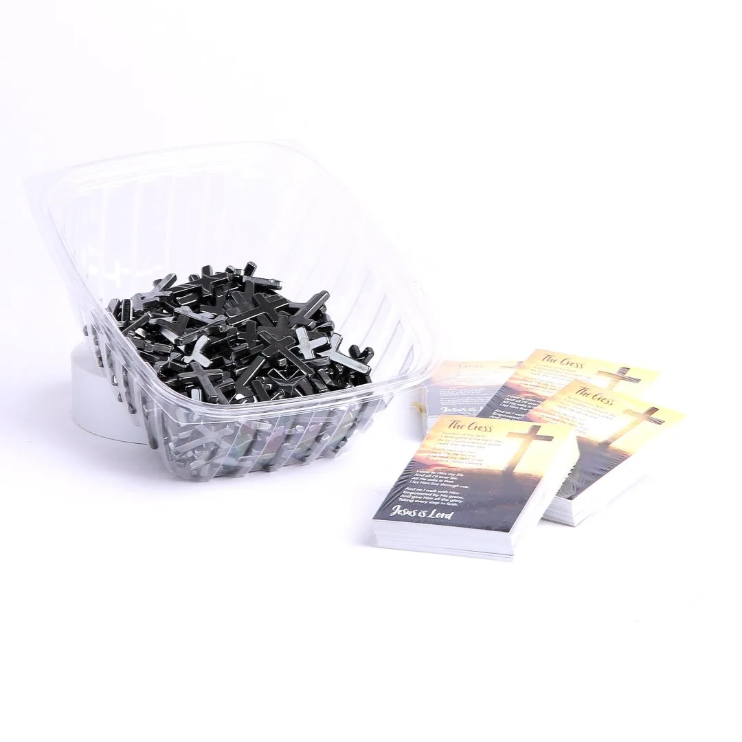 Hematite Pocket Cross with Card- Swanson Christian Products