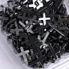 Hematite Rock Pocket Cross with cards -1000 count