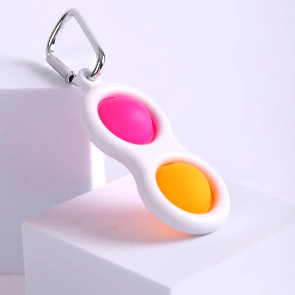 Peace popper key chain asst colors- Swanson christian products
