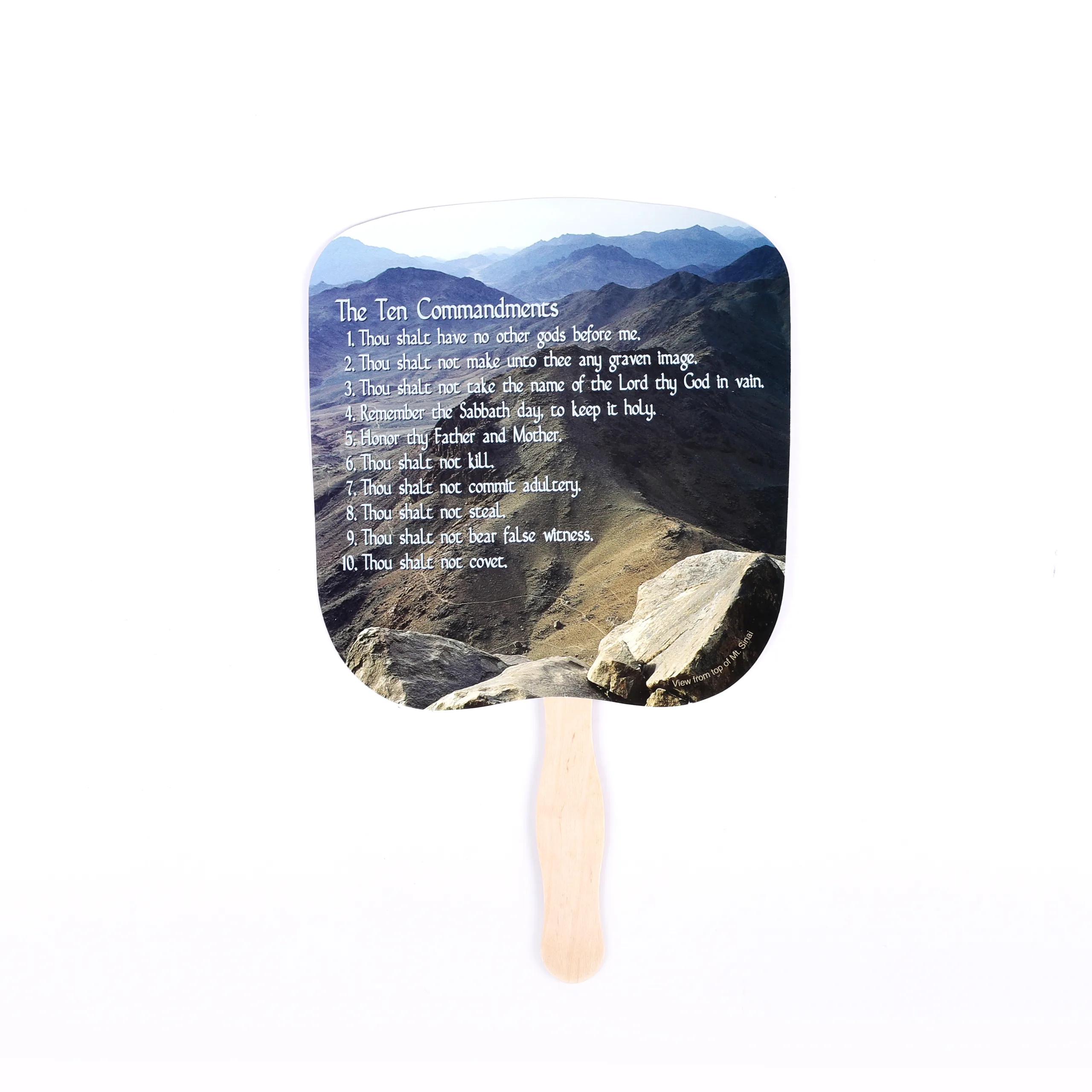 Hand Fan Ten Commandments- Swanson Christian Products
