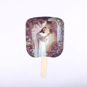 Hand Fan – Christ Knocking – Pack of 50